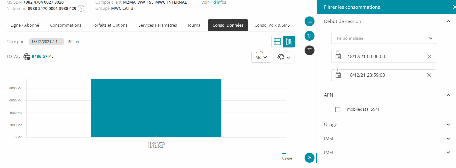 passage en vue horaire